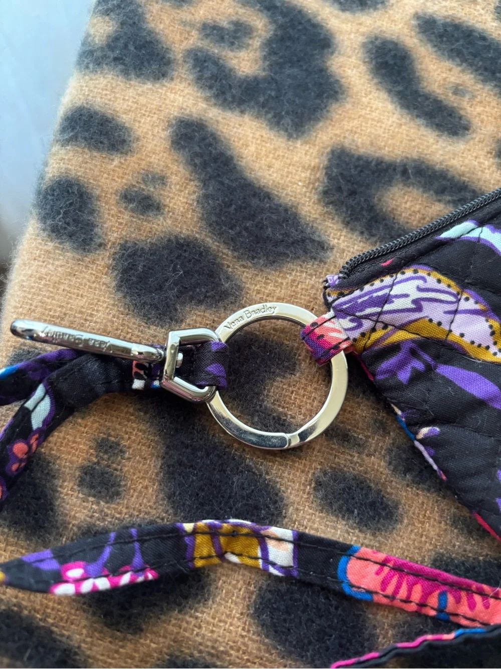 Vera Bradley Floral Quilted Crossbody Wristlet - Purple Multicolor